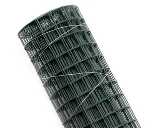 Verde pvc rivestito saldati wire mesh pannello di recinzione di maglia di filo di ferro netto per strada recinzione