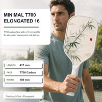 Certification USA Pickleball – Application d'inscription – Raquette de pickleball allongée en fibre de carbone T700 de 16 mm thermoformée – Vente directe usine