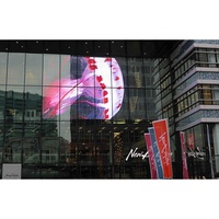 Fenêtres en verre d'intérieur pour l'extérieur Affichage transparent du film LED Panneaux transparents Écran d'affichage à bande LED