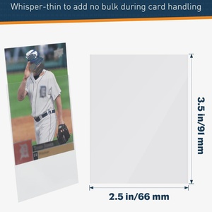 Wholesale High Quality Custom Logo Clear Trading Card Sleeves for Premium Card - Product Image 6