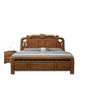 1.5 -meter frame bed 1.8 meters double bed queen bed Bedroom furniture set