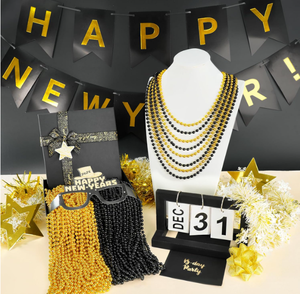Chapeaux en papier scintillants pour le Nouvel An, diadèmes, collier de perles, bracelet, cornes, bruits de fête, accessoires <span class=keywords><strong>photo</strong></span> pour les jeux du Nouvel An, fournitures de fête - Product Image 5