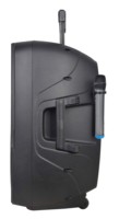 Accuracy Pro Audio PML12AVH Altavoz Activo Recargable de 100W y 12 Pulgadas para Karaoke con 2 Micrófonos Inalámbricos VHF