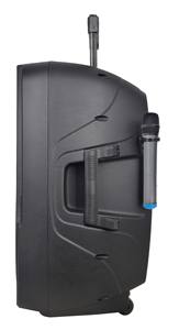 ความถูกต้องเสียงโปร PML12AVH 100วัตต์12นิ้วคาราโอเกะพลังงานแบบชาร์จไฟที่ใช้งานลำโพงกล่องที่มี2ch VHF ไมโครโฟนไร้สาย - Product Image 4