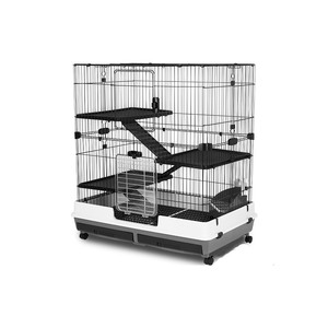 <span class=keywords><strong>Cage</strong></span> à lapin de luxe Riyoka 100 cm à double tiroir, villa pour lapin 80 cm, violet, maison Ruiyou, anti-éclaboussures d'urine, motif solide, <span class=keywords><strong>cage</strong></span> pour animaux de compagnie - Product Image 5