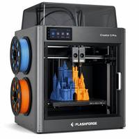 FlashForge Creator 5 Pro 4-Toolhead Enclosed FDM 3D Printer Multi-Color Zero-Purge Kecepatan Tinggi Volume Cetak 256mm 600mm/s
