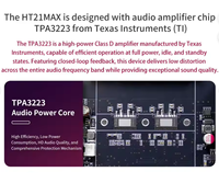 Module amplificateur Bluetooth 2.1 canaux XY-HT21MAX amélioré 200W * 2 + 400W avec réglage des fréquences hautes et basses TPA3223 HT21MAX