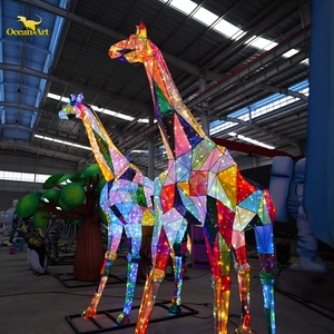 โคมไฟผ้าไหมรูปสัตว์กันน้ำได้สำหรับตกแต่งกลางแจ้งตกแต่งปีใหม่จีน - Product Image 3