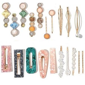 Vente chaude, barrettes à cheveux en plastique tendance, style européen-américain, ensemble de pinces à cheveux, accessoires de cheveux en perles pour femmes, Noël - Product Image 2