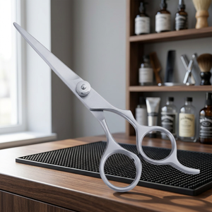 Ciseaux de coiffure professionnels en acier inoxydable à pointe affûtée pour droitiers, manche moyen - Product Image 3