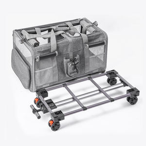 2025 कारखाने थोक लक्जरी डिजाइनर पालतू कुत्ते बिल्ली बैग व्हील पर यात्रा - Product Image 1