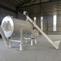 Ligne de production automatique de poudre de mastic mural avec mélangeur à ruban, silo de stockage et machine d'emballage en sacs souples – Vente directe usine