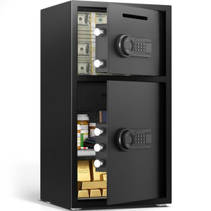 Caja Fuerte de Seguridad Contra Incendios para Uso Comercial, Caja Fuerte para el Hogar con Cerradura Digital Electrónica, Acero Laminado en Frío, para Banco, Hotel, Oficina - Product Image 1