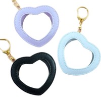 Sac de rangement transparent en forme de cœur pour badges, avec motif étoile périphérique, étui pour Millet, suspendable, pour présentation Yum