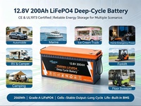 Baterai Lithium Ion LiFePO4 12V200Ah Tenaga Surya Bersertifikasi UL1973 ETL