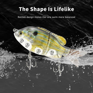 Esca in Plastica ABS 12cm 2 Sezioni <span class=keywords><strong>Bluegill</strong></span> Brush Tail Sunfish Glide Affondante per Pesca alla Carpa Luccio Spigola di Mare - Product Image 3