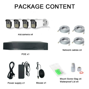 Kit de caméra IP NVR TSEye IP66 étanche 4CH 4MP/5MP/8MP 4K Vision nocturne couleur intégrale Audio bidirectionnel POE Système de sécurité CCTV - Product Image 3