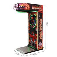 Machine de boxe d'arcade, machine à frapper à pièces, test de force pour centre commercial et salle de jeux