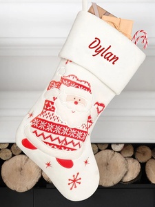 Cadeaux de décoration de Noël brodés personnalisés Bas de famille motif Père Noël <span class=keywords><strong>Chaussettes</strong></span> de Noël - Product Image 6