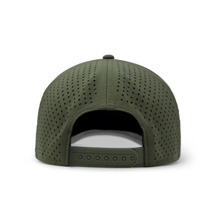 Gorra trucker de 5 paneles con cuerda, gorras Barbas, gorra de béisbol con corte láser, perforada, para golf y deportes, gorra estilo 'Dad Hat' con logo de parche de PVC - Product Image 4