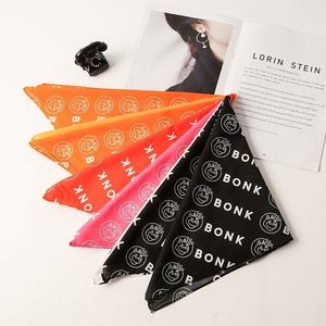 2024 Hot Selling Promotional <b>Gift</b> Simulated Cotton Printed Cute Pet Dog square Scarf - Product Image 4