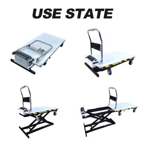 Camion-plate-forme de levage électrique en acier inoxydable 250kg personnalisé chariot à <span class=keywords><strong>table</strong></span> élévatrice hydraulique de type ciseaux vente en gros - Product Image 2