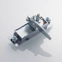 Serrure à bouton-poussoir Longyu MS505 chromée avec clé pour armoire de distribution et coffret de commande électrique