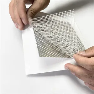 Lightweight self adhesive aluminum screen cardboard wall repair patch