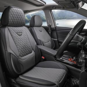 EKR 2026 Housse de siège <span class=keywords><strong>auto</strong></span> en cuir de luxe, protection de siège <span class=keywords><strong>auto</strong></span> universelle, housses de siège avant pour la plupart des voitures, berlines, SUV - Product Image 1