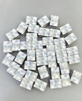 Tuiles en acrylique de luxe nacré bleu argenté, motif Mahjong Lavande Galaxie, triple couche, durables, écologiques, logo personnalisé OEM/ODM
