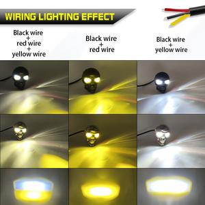 Phare Avant <span class=keywords><strong>LED</strong></span> Ultra Lumineux 40W, Projecteur Bicolore Blanc-Jaune, Double Faisceau pour Voiture, Camion et 4x4 - Product Image 6