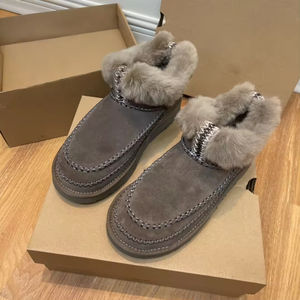 High Quality New Design Women's Classic Snow Winter Boots Casual Indoor Outdoor Satin and Suede with Fur Insole - Product Image 4