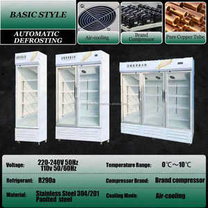 Vitrine réfrigérée verticale 3 portes sans givre pour fruits et légumes, usage commercial - Product Image 5