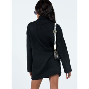 เสื้อสเวตเตอร์ไหมพรมคอสูงเนื้อนุ่มสไตล์ญี่ปุ่นสำหรับผู้หญิง ชุดลำลองความยาวปานกลางสไตล์สบายๆ สำหรับฤดูใบไม้ร่วงฤดูหนาว ทรงเข้ารูปตามธรรมชาติ - Product Image 6