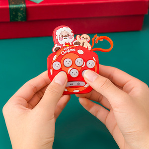 Consola de juegos portátil mini Whack A Mole de Navidad, juguete electrónico de plástico con llavero para videojuegos juveniles - Product Image 2