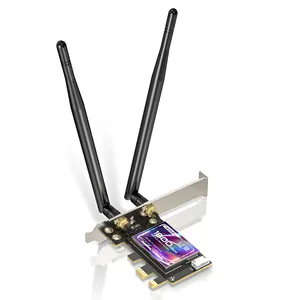 EDUP PCI-E WiFi6卡BT5.2双频USB 2.0 PCI-E无线WiFi网络适配器卡1800Mbps Wifi PC网卡