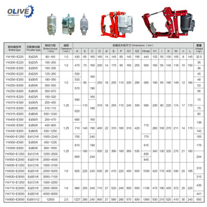 Frein à tambour électrohydraulique série YW, disponible en version antidéflagrante, frein à tambour industriel pour l'industrie lourde - Product Image 2