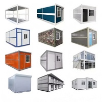 Maison conteneur pliable de 20 pieds - Bureau écologique, espace salle de bain, design respirant et portable, emballage plat pour jardins et espaces de vie