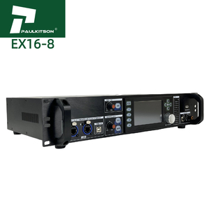 คอนโทรลเลอร์มิกเซอร์ดีเจดิจิตอล Paulkitson EX16-8 หน้าจอสัมผัส LCD 16:8 โครงสร้างโลหะ EQ 5 แบนด์ คอนโซลเสียงคุณภาพสูง USB - Product Image 2