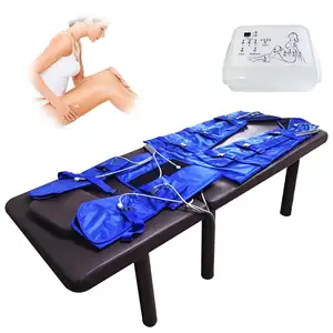 Pressoterapia 16 airbags cor azul braço, cintura e coxa aparador para emagrecimento do corpo