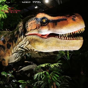 Крытая игровая площадка, аниматронный настенный динозавр T-rex Head - Product Image 2