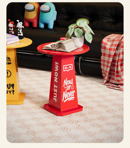 Mesa auxiliar de sofá, mesa de té móvil, mesa auxiliar de lujo ligero retro de hierro, mini mueble doméstico para balcón, mesita de noche, mueble para el hogar, mesa auxiliar tipo cubo de helado - Product Image 6
