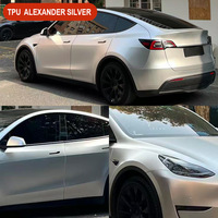 Película Protectora de Pintura para Automóviles Alexander Silver TPU, Cambia de Color, PPF con Recuperación de Calor, Resistente a Arañazos, Garantía de 10 Años