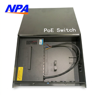 Switch de Red Inteligente Apilable AI PoE de 8 Puertos 10/100Mbps RJ45, Metálico, Resistente a la Lluvia, para Exteriores, IEEE 802.3af/at, Plug&Play, para Cámaras IP