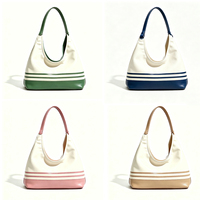 Sacs à main en toile tendance pour femmes, sacs à bandoulière pour usage quotidien, sacs fourre-tout grande capacité pour femmes
