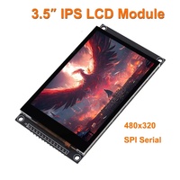 Tampilan layar sentuh kapasitif TFT SPI, modul LCD IPS 3.5 inci layar sentuh 3.5 "480x320 ST7796 untuk Mega2560/C51/STM32/ESP32/Arduin