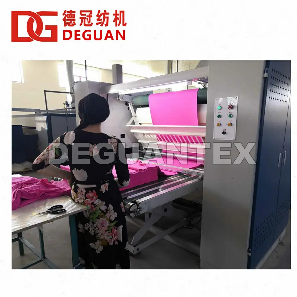 Solo paso Tubular tejido de punto de Sanforizing máquina de Dezhou Deguan acabado de textiles: máquinas