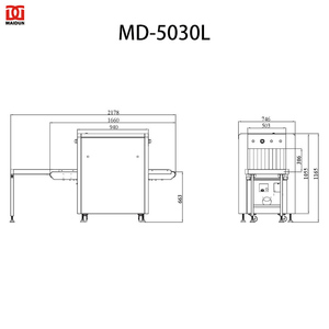 Escáner de Rayos X para Equipaje MAIDUN, Productos de Protección de Acero Inoxidable, Máquina de Seguridad para Aeropuertos, Estaciones, Hoteles y Lugares Públicos - Product Image 5