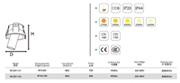 Spot encastré LED COB moderne et réglable 5W 8W, anti-éblouissement, orientable, pour l'éclairage de la maison, du bureau et des galeries