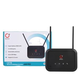 โมเด็ม4G olax AX8 PRO MINI CPE WIFI Router Network 4000mAh ttl/imei แบบชาร์จไฟได้ไร้สายพร้อมพอร์ต LAN 4พอร์ต - Product Image 4